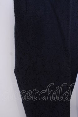 画像2: INGEBORG / ジャガードパンツ 9 ネイビー O-26-01-29-1072-LO-PA-IG-OS