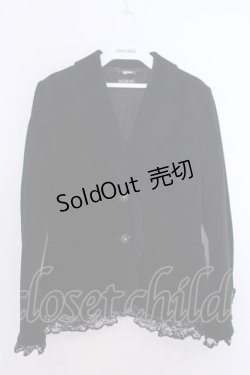 画像1: INGEBORG / コーデュロイレース配色ジャケット  クロ O-26-01-29-1074-LO-JA-IG-OS