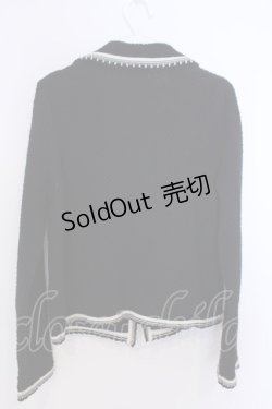 画像2: INGEBORG / カノコ編みニットジャケット 3(9号) クロ O-26-01-29-1079-LO-JA-IG-ZT0131A