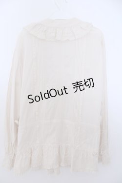 画像2: INGEBORG / サイドリボンオーバーブラウス  アイボリー O-26-01-29-1080-LO-BL-IG-OS