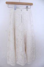 画像4: INGEBORG / レースフラワー配色スカート 3(9号) オフシロ O-26-01-29-1086-LO-SK-IG-ZT602 (4)