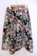 画像3: INGEBORG / フラワー総柄フレアースカート 3(9号) クロ O-26-01-29-1092-LO-SK-IG-OS (3)