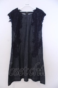 画像1: INGEBORG / フラワーレースデニムジャンパースカート 3(9号) インディゴ O-26-01-29-1093-LO-OP-IG-OS