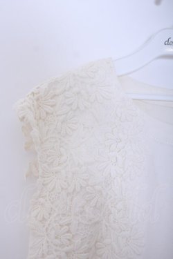 画像2: INGEBORG / フラワーレースデニムジャンパースカート 3(9号相当) オフシロ O-26-01-29-1094-LO-OP-IG-OS