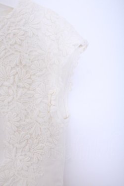 画像3: INGEBORG / フラワーレースデニムジャンパースカート 3(9号相当) オフシロ O-26-01-29-1094-LO-OP-IG-OS