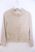 INGEBORG / ラメツイードフリンジジャケット  アイボリー O-26-01-29-1096-LO-JA-IG-ZT603