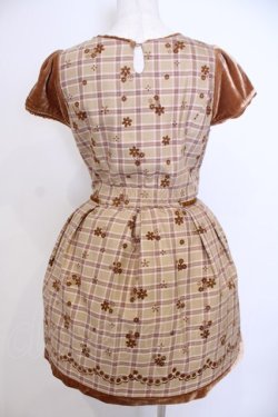 画像3: Secret Honey / ベロア切り替えワンピース 2 ブラウン O-26-01-29-1100-CA-OP-OW-OS