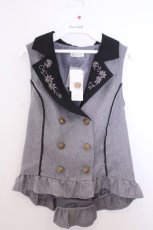 画像1: axes femme / 花刺繍レースアップベスト F グレー O-26-01-29-1013-AX-TO-OW-ZT608 (1)