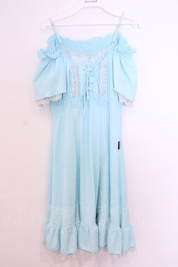 画像1: Ozz Croce / オフショルチュニックワンピース  サックス O-26-01-29-1102-OO-OP-OW-OS