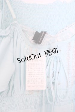 画像2: Ozz Croce / オフショルチュニックワンピース  サックス O-26-01-29-1102-OO-OP-OW-OS