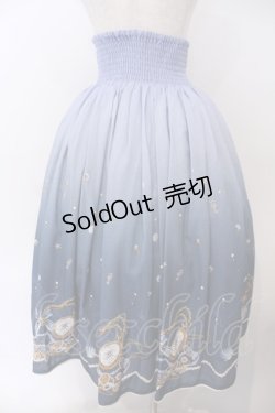 画像4: axes femme / 海グラデ柄ワンピース M ブルー O-26-01-29-1015-AX-OP-OW-OS