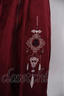 画像2: axes femme / チャイナ風刺繍キャミワンピース F ワイン O-26-01-29-1002-AX-OP-OW-OS