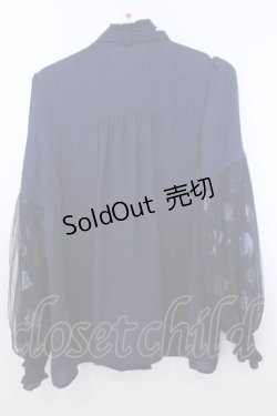 画像2: axes femme / 眠れる森の美女ブラウス M ネイビー O-26-01-29-1018-AX-BL-OW-OS