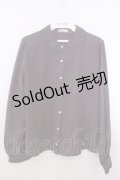 axes femme / 襟付ブラウス M ブラウン O-26-01-29-1003-AX-BL-OW-OS