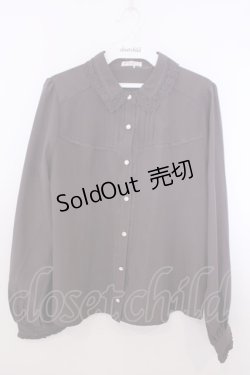 画像1: axes femme / 襟付ブラウス M ブラウン O-26-01-29-1003-AX-BL-OW-OS