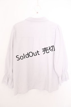 画像3: axes femme / タイ付きフレームローズ刺繍ブラウス F ラベンダー O-26-01-29-1024-AX-BL-OW-OS