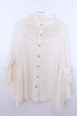 画像1: axes femme kawaii / 姫袖ブラウス M キナリ O-26-01-29-1027-AX-TO-OW-OS