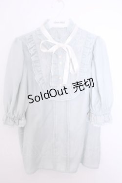 画像1: axes femme / ヨークレースドットドビーブラウス M ミントグリーン O-26-01-29-1030-AX-BL-OW-OS