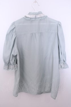 画像2: axes femme / ヨークレースドットドビーブラウス M ミントグリーン O-26-01-29-1030-AX-BL-OW-OS