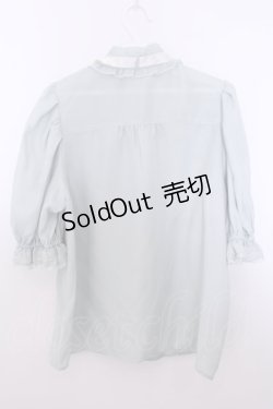 画像2: axes femme / ヨークレースドットドビーブラウス M ミントグリーン O-26-01-29-1030-AX-BL-OW-OS