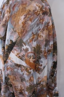 画像2: axes femme NOSTALGIE / 天使柄フリルロングスカート M サックス系 O-26-01-29-1037-AX-SK-OW-OS