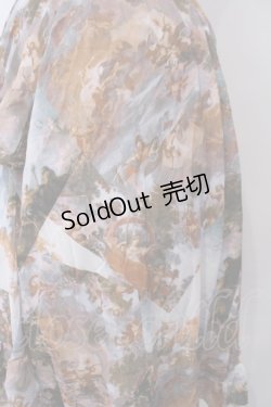 画像2: axes femme NOSTALGIE / 天使柄フリルロングスカート M サックス系 O-26-01-29-1037-AX-SK-OW-OS