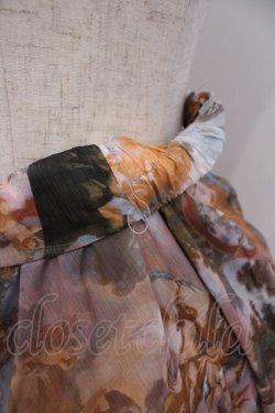 画像3: axes femme NOSTALGIE / 天使柄フリルロングスカート M サックス系 O-26-01-29-1037-AX-SK-OW-OS