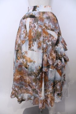 画像5: axes femme NOSTALGIE / 天使柄フリルロングスカート M サックス系 O-26-01-29-1037-AX-SK-OW-OS