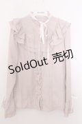 axes femme / フリル袖ブラウス M ピンク O-26-01-29-1038-AX-BL-OW-OS