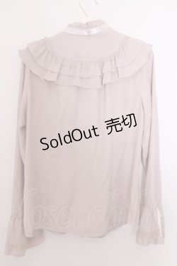 画像2: axes femme / フリル袖ブラウス M ピンク O-26-01-29-1038-AX-BL-OW-OS