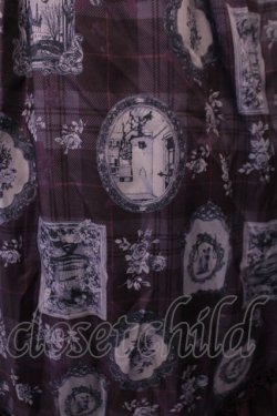 画像2: axes femme POETIQUE / ゴシックフレームワンピース M パープル O-26-01-29-1039-AX-OP-OW-OS