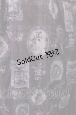 画像2: axes femme POETIQUE / ゴシックフレームワンピース M パープル O-26-01-29-1039-AX-OP-OW-OS