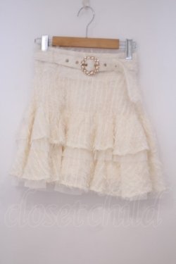 画像1: couture BY ROJITA / フェザーティアードミニスカート  オフシロ O-26-01-29-005-LO-PA-IG-OS