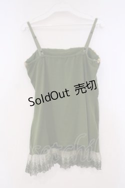 画像2: axes femme / ラメニットラインキャミソール M グリーン O-26-01-29-060-AX-TO-OW-OS