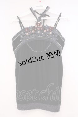 画像1: axes femme / ガーデンホルターキャミソール M クロ O-26-01-29-061-AX-TO-OW-OS