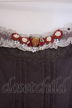 画像2: axes femme / ギャザーシフォンキャミソール M ブラウン O-26-01-29-064-AX-TO-OW-OS