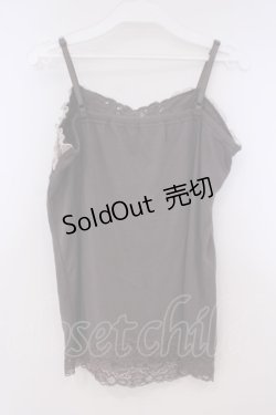 画像3: axes femme / ギャザーシフォンキャミソール M ブラウン O-26-01-29-064-AX-TO-OW-OS