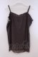 画像3: axes femme / ギャザーシフォンキャミソール M ブラウン O-26-01-29-064-AX-TO-OW-OS (3)