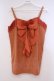 画像1: axes femme / バラモチーフ使いBIGリボンキャミソール M オレンジ O-26-01-29-066-AX-TO-OW-OS (1)