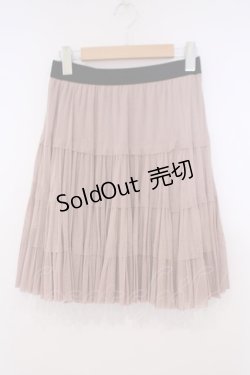 画像1: axes femme / ラメチュールスカート M ピンクO-26-01-29-067-AX-SK-OW-ZT586