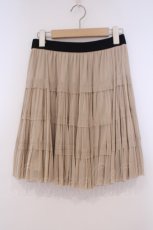 画像1: axes femme / ラメチュールスカート M シャンパンゴールドO-26-01-29-068-AX-SK-OW-ZT586 (1)