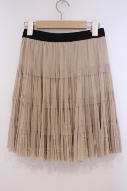 画像2: axes femme / ラメチュールスカート M シャンパンゴールド O-26-01-29-068-AX-SK-OW-OS