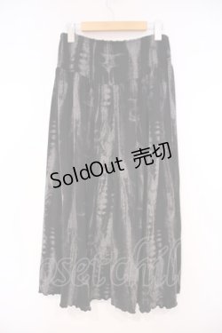 画像2: ALGONQUINS / ムラ染ワイドパンツ F ブラック O-26-01-29-070-AL-PA-OW-OS