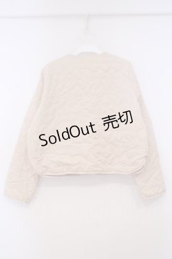 画像2: m petit by misako / サンリオキャラクターズコラボ シナモロール タフタハートキルトジャケット M アイボリー O-26-01-29-071-LO-JA-OW-OS