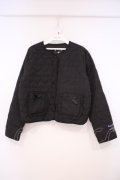 m petit by misako / クロミタフタハートキルトジャケット M クロ O-26-01-29-072-LO-JA-OW-OS