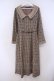 画像1: an another angelus / スモーキークレリックツイードチェックワンピース F ベージュ×ブラウン O-26-01-29-078-CA-OP-OW-OS (1)