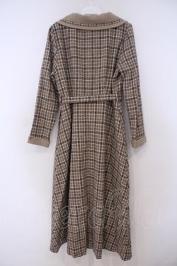 画像4: an another angelus / スモーキークレリックツイードチェックワンピース F ベージュ×ブラウン O-26-01-29-078-CA-OP-OW-OS