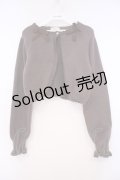 m petit by misako / AM*リボンニットボレロ S ブラウンO-26-01-29-079-LO-TO-OW-ZT586