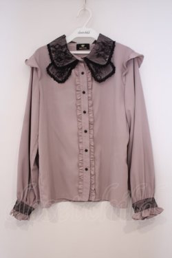 画像1: Rojita / 衿レース前立てフリルブラウス  ピンク O-26-01-29-007-LO-BL-IG-OS