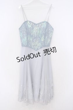 画像1: Secret Honey / スパンコールワンピース(エルサver) 2 ブルー O-26-01-29-086-CA-OP-OW-OS